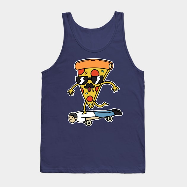 Pizza Skater Tank Top by rudypagnel